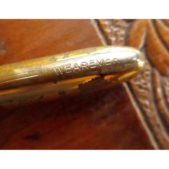 vintage wearever green/Goldtone Relic Patina Working mechanical lead pencil - Picture 3 of 6